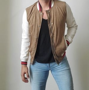Zara Suede/Leather Varsity Jacket